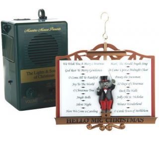 Mr. Christmas Interactive Lights & Sound Ornament with VoiceActivation —