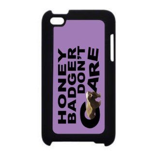 Rikki KnightTM Honey Badger Don't Care on Violet Design iPod Touch Black 4th Generation Hard Shell Case Computers & Accessories