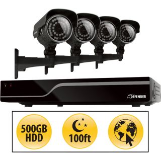 Sentinel DVR Surveillance System — 4-Channel DVR with 4 High-Resolution Security Cameras, Model# 21027  Security Systems   Cameras