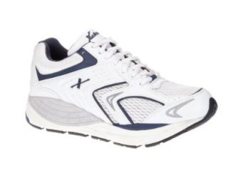 Xelero Men's Matrix Athletic Shoe (8 D, White/Navy) Shoes
