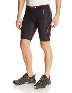 SKINS Men's A200 Compression Half Tights/Shorts, Black/Fierce Red, XX Large  Sports & Outdoors