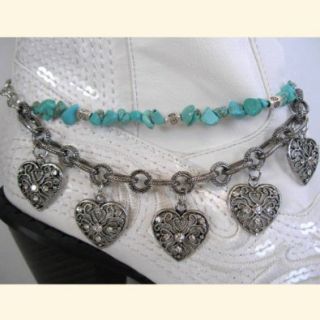 Boot Bracelet   Turquoise and Hearts Shoes
