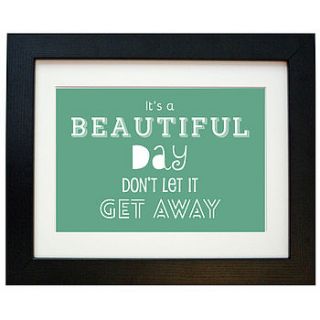u2 'beautiful day' song words print by hope and love