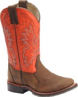 Women's 11 inch Double H ICE Ropers, BURNT ORANGE, 9 Shoes