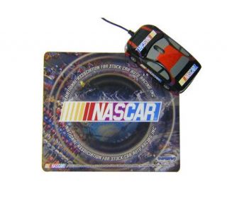 NASCAR Car Shaped Computer Mouse and Graphic Mose Pad —