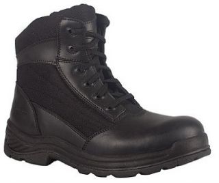 Knapp Mens Black 8 Inch Shield Side Zip Boot Style K8865 Shoes