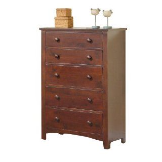 Poundex Chaser Collection Bedroom Chest in Dark Oak Color   Chests Of Drawers