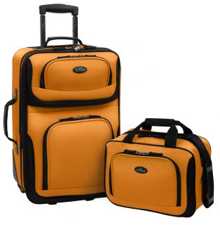 U.s. Traveler Rio 2 piece Expandable Carry on Luggage Set