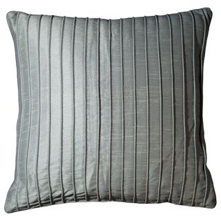 Marlene 18 inch Steel Blue Ribbed Throw Pillow (Set of 2) Throw Pillows