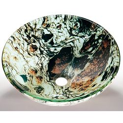 Abstract Glass Sink Bowl