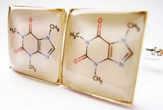 molecular structure coffee cufflinks by sophie hutchinson designs