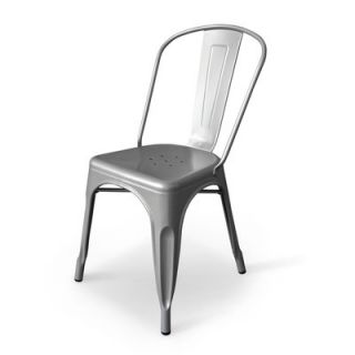 Aeon Furniture Industrial Classics Garvin Side Chair AE3535 Color Silver