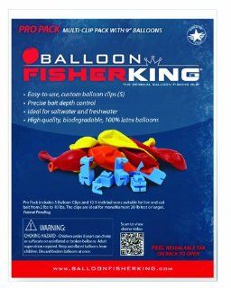 Balloon Fisher King 401 Multi Clip Pro Pack with 9 Inch Balloons (10 Pack)  Fishing Float Tubes  Sports & Outdoors