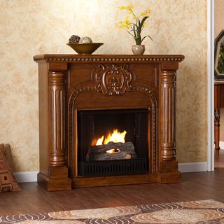 Upton Home Charnell Oak Gel Fuel Fireplace