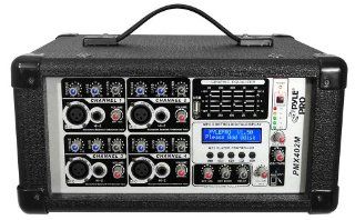 PYLE PRO PMX402M 400 Watt  4 Channel Powered Mixer with  USB Input Musical Instruments