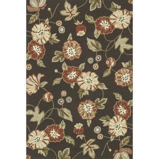 Hand hooked Charlotte Coffe Rug (36 X 56)