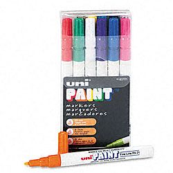 Uni paint Weatherproof Oil based Paint Marker (pack Of 12)