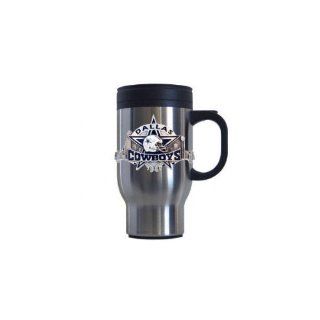 Dallas Cowboys Stainless Steel & Pewter Travel Mug  Sports & Outdoors