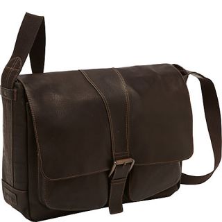 Franklin Covey Breckenridge Leather Laptop Messenger Bag