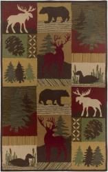 Sovereignty Hand tufted Brown Animal motif Rug (5 X 8)