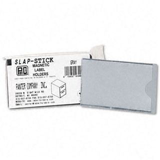 Gray Colored Magnetic Label Holders (pack Of 10)