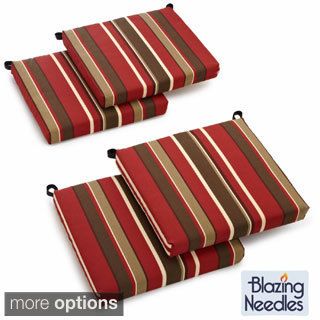 All weather Uv resistant Outdoor Chair Cushions With Zipper Closure (set Of Four)