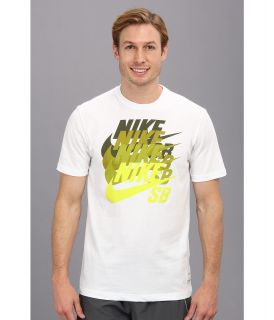 Nike SB Dri FIT Icon Blockbuster Tee Mens Short Sleeve Pullover (White)