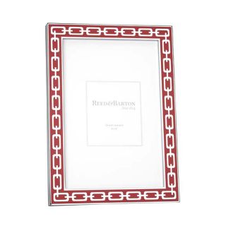 Red Poppy And Silver Link Picture Frame (4 X 6)