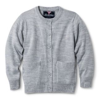 French Toast Girls School Uniform Knit Cardigan Sweater   Grey 8