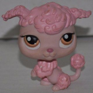 Poodle #402 (Pink) Littlest Pet Shop (Retired) Collector Toy   LPS Collectible Replacement Single Figure   Loose (OOP Out of Package & Print) 