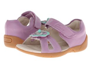 Clarks Kids Softly Fleur Girls Shoes (Purple)