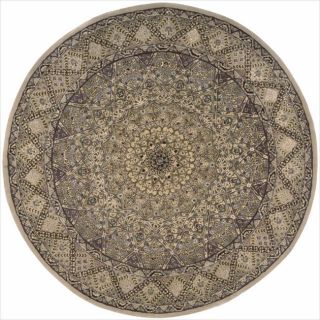 Nourison 2000 Hand tufted Lavender Sunburst Rug (6 Round)