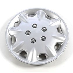Design Abs Silver 15 inch Snap on Hub Caps (pack Of 4)