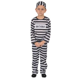 Dress Up America Kids Prisoner Costume Costume