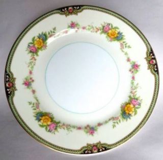 Noritake N770 Bread & Butter Plate, Fine China Dinnerware   Green Band W/Squares