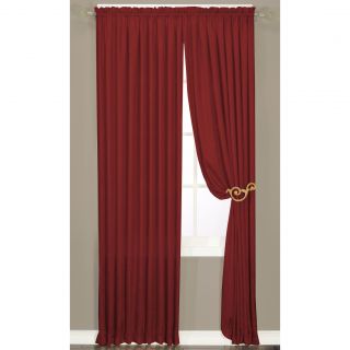 Arlee Faux Silk Luster Crushed Curtain Panel Pair Burgundy Size 50 X 84