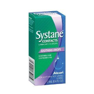 Systane Contacts Soothing Drops 0.405 oz, 12mL (Pack of 3) Health & Personal Care