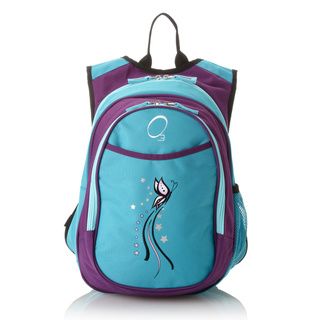 Obersee Kids Pre school All in one Turquoise Butterfly Backpack With Cooler