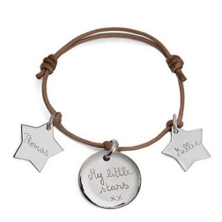 mother's personalised mixed charm bracelet by merci maman