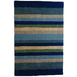 Jovi Home Tailored Multi stripe Hand tufted Wool Rug (4x6)