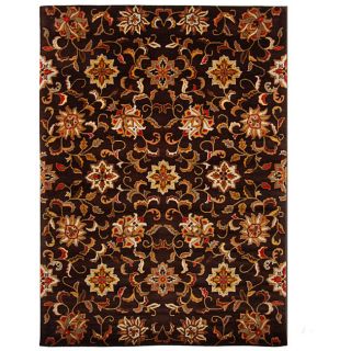 Traditional Hand tufted Tempest Dark Brown/ivory Area Rug (8 X 11)