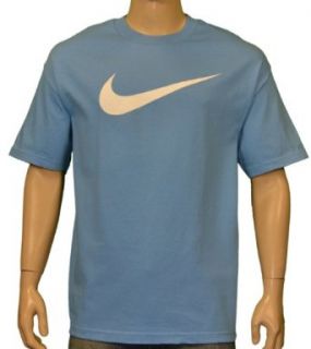 Nike Men's Loose Fit Big Swoosh Light Blue Small  Fashion T Shirts  Sports & Outdoors