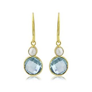 fiesta blue topaz and pearl earrings by argent of london
