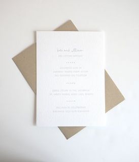 donna personalised wedding invitation by lola's paperie