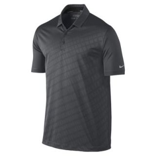 Nike Innovation Two Color Jacquard Mens Golf Polo   Anthracite