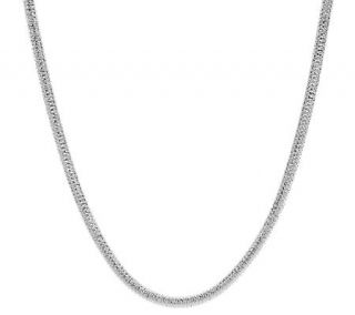 UltraFine Silver 18 Diamond Cut Snake Chain Necklace, 21.3g —