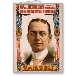 Big minstrel Jubilee, 'Wm.H.West Retro Theater Greeting Card