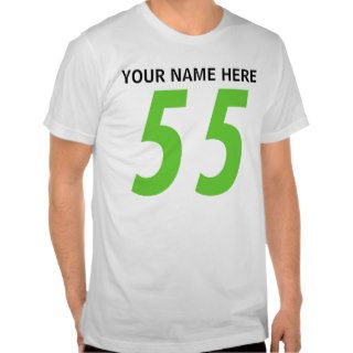 Colored Number Sports Shirts