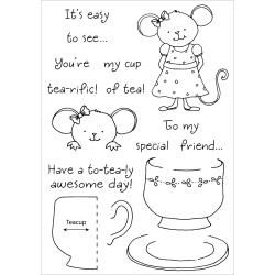 Honeypop Clear Stamp Set teacup Mouse