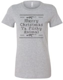 Juniors Merry Christmas Ya Filthy Animal Home Alone Inspired T Shirt Clothing